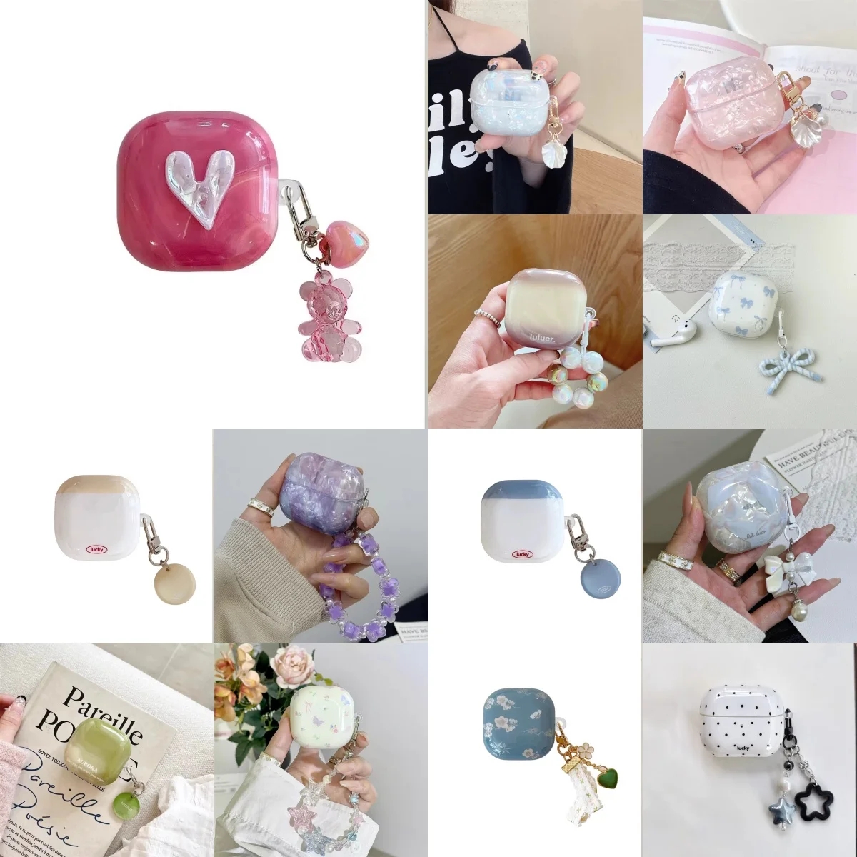 Korean Style Case for Samsung Galaxy Buds 4, Cute Gradient/Flower Pattern Earbuds Cover Protective Headphone Case for Buds 4 Pro
Korean Style Case for Samsung Galaxy Buds 4, Cute Gradient/Flower Pattern Earbuds Cover Protective Headphone Case for Buds 4 Pro
