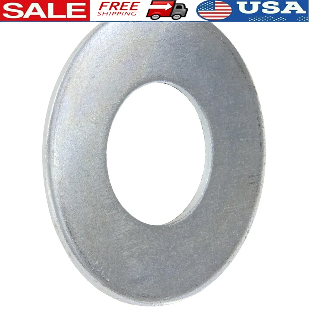 200W Zinc Plated Flat Washer Steel Pack of 5 2 Inch Screw Size 4.5 Inch OD 2.125 Inch ID 0.180 Thick
200W Zinc Plated Flat Washer Steel Pack of 5 2 Inch Screw Size 4.5 Inch OD 2.125 Inch ID 0.180 Thick