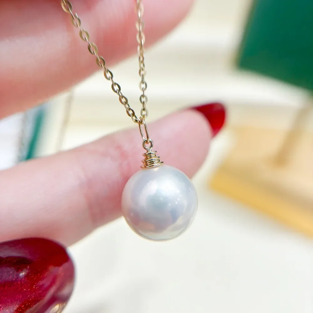 DIY Pearl Accessories G18K Yellow and White Gold Pendant Empty Holder Fashion Necklace Pendant Holder Women's 9-13mm Round Beads
DIY Pearl Accessories G18K Yellow and White Gold Pendant Empty Holder Fashion Necklace Pendant Holder Women's 9-13mm Round Beads