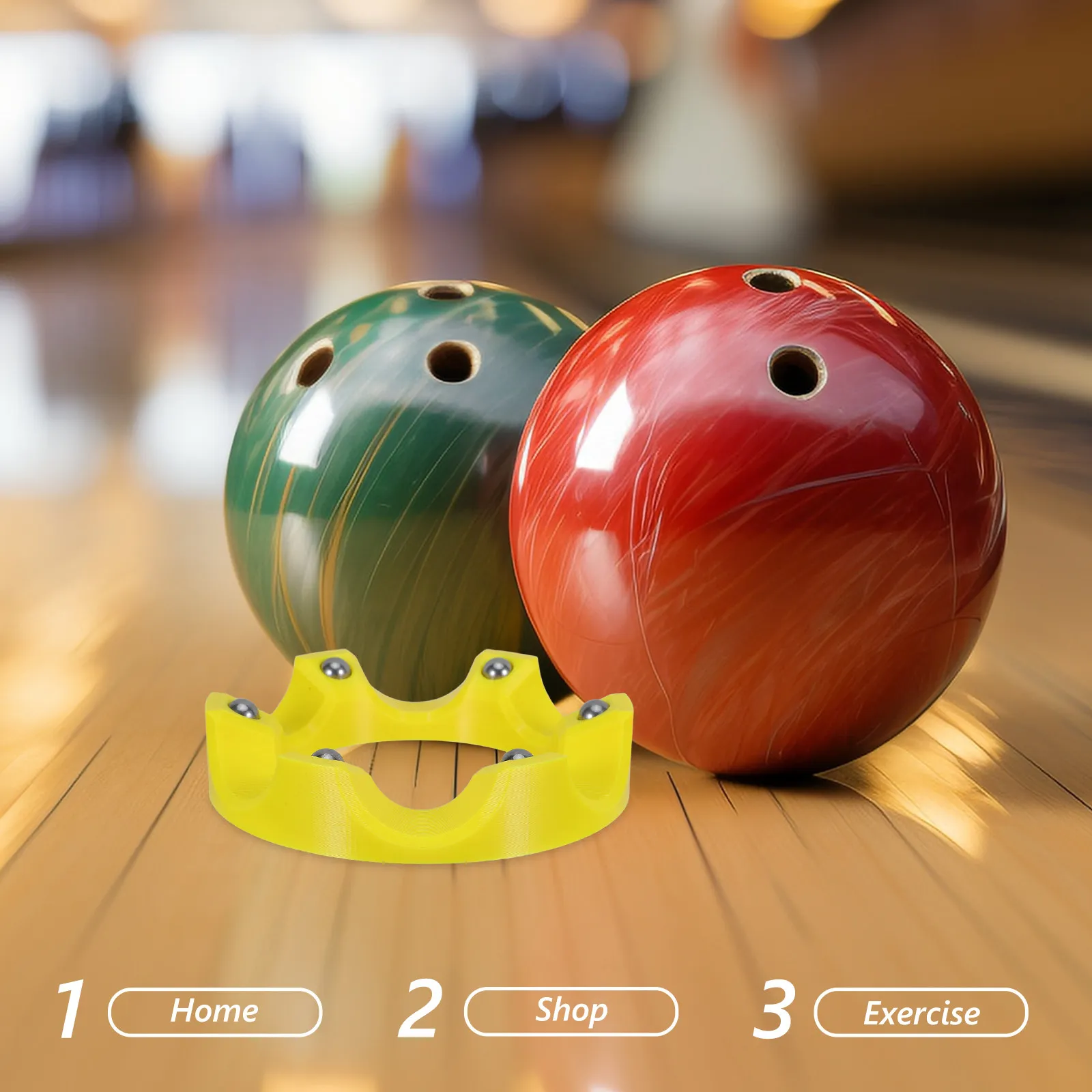 Bowling Ball Holder Stand 360 Degree Rotating Ball Cup Scratch Free Non Slip Silent Bearing Roller Display Rack Yellow
Bowling Ball Holder Stand 360 Degree Rotating Ball Cup Scratch Free Non Slip Silent Bearing Roller Display Rack Yellow