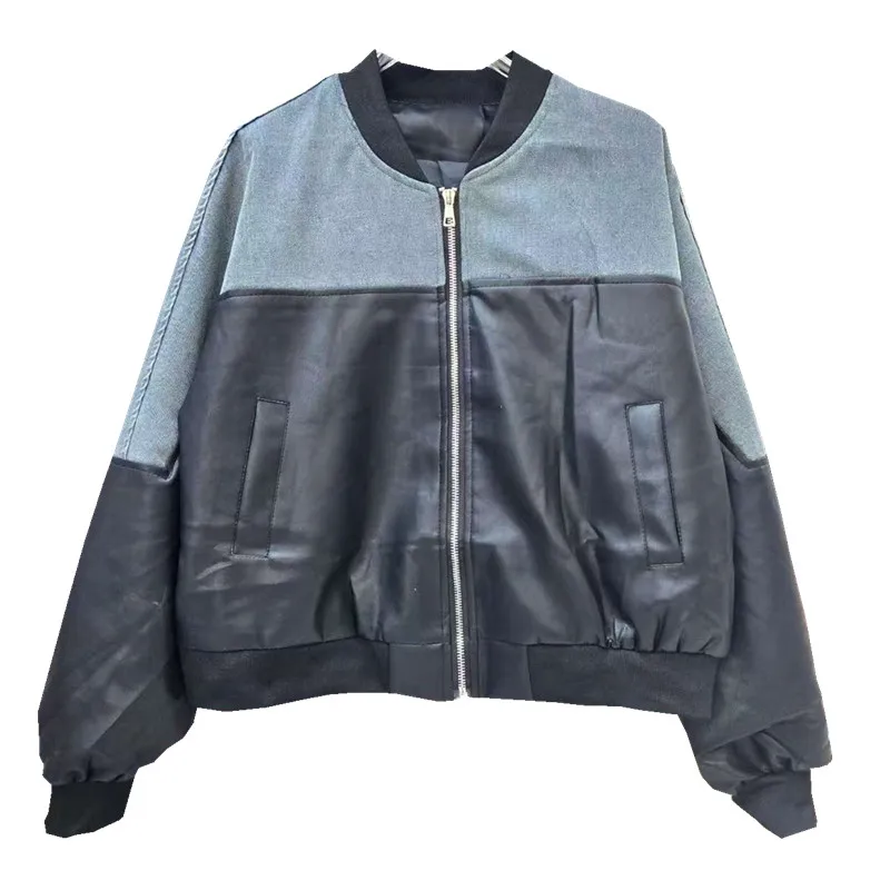 Korean Contrast Color Stitching Baseball Jacket Women Spring Autumn New Casual Loose Stand Collar Long Sleeve Female Outerwear
Korean Contrast Color Stitching Baseball Jacket Women Spring Autumn New Casual Loose Stand Collar Long Sleeve Female Outerwear