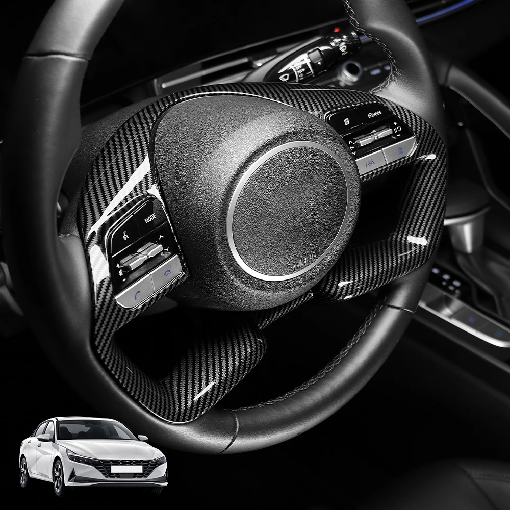 For Hyundai Elantra CN7 2021-2025 Carbon Fiber Steering Wheel Switch Button Trim Car Supplies
For Hyundai Elantra CN7 2021-2025 Carbon Fiber Steering Wheel Switch Button Trim Car Supplies