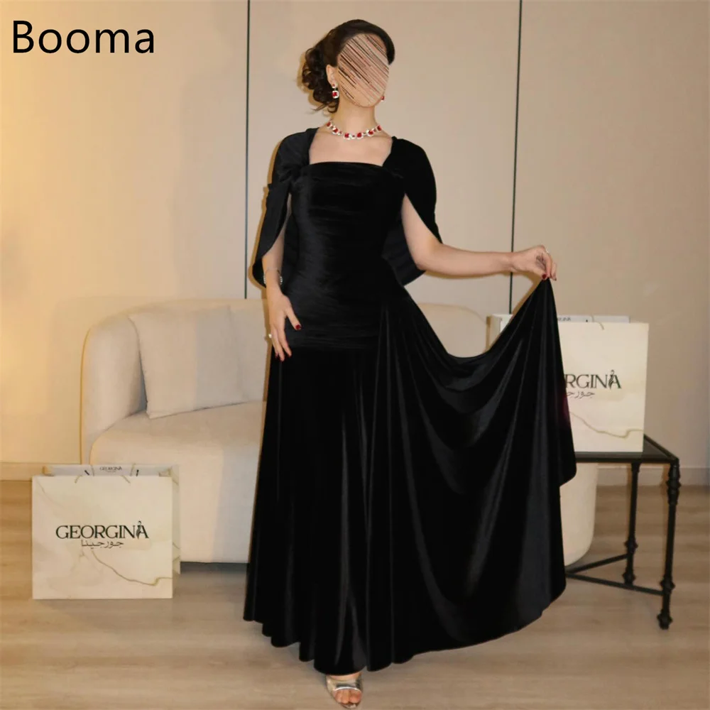 Booma Elegant A-Line Off The Shoulder Black Velvet Dresses Formal Party Gowns for Women Pleat Simple Prom Gown Customize 2025
Booma Elegant A-Line Off The Shoulder Black Velvet Dresses Formal Party Gowns for Women Pleat Simple Prom Gown Customize 2025
