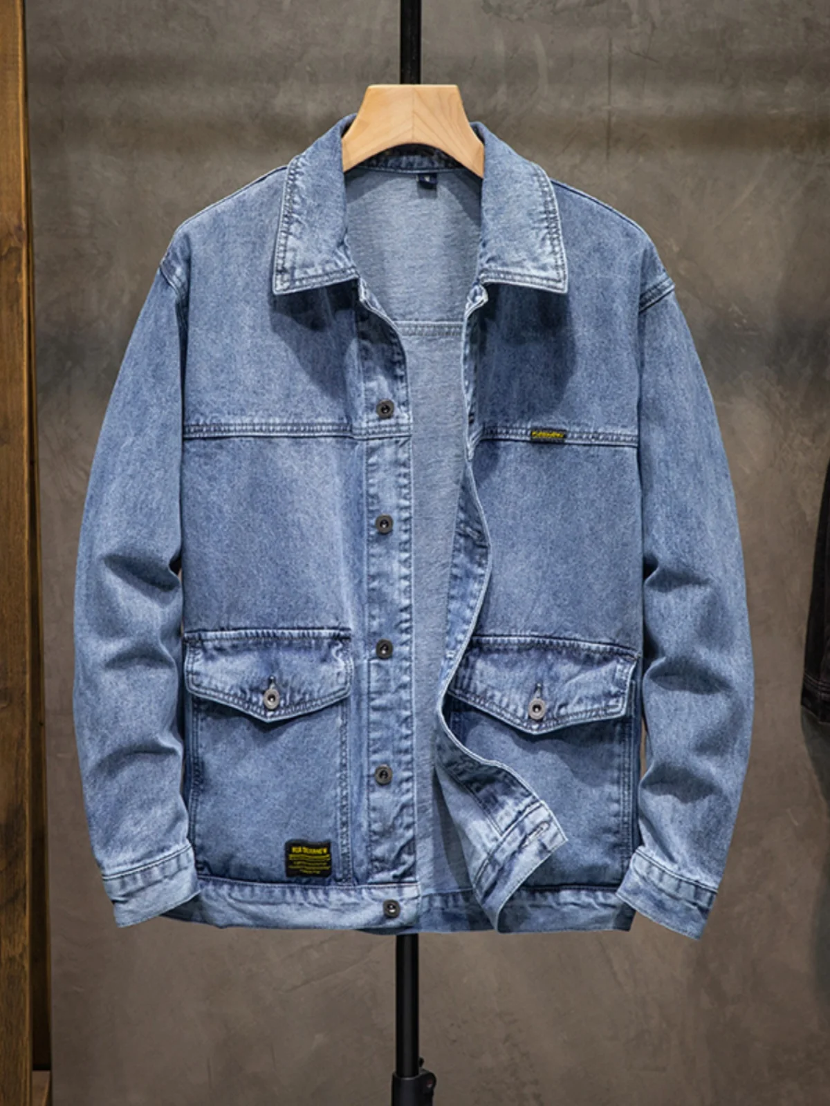 Loose Men's Denim Jaet Autumn Winter Casual Workwear Versatile Youth Trendy Brand Cotton Long Sve Windproof Jaet
Loose Men's Denim Jaet Autumn Winter Casual Workwear Versatile Youth Trendy Brand Cotton Long Sve Windproof Jaet
