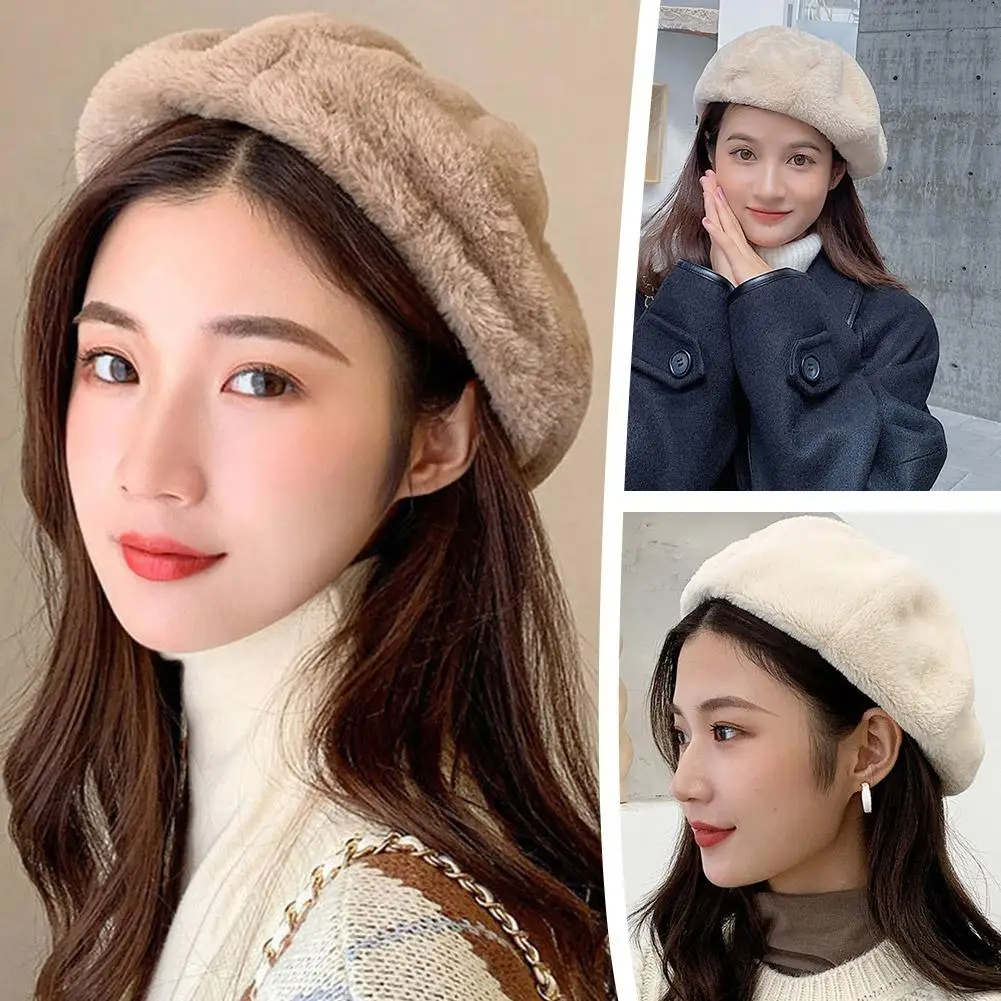 Plush Warm Beret Autumn Winter Women Girls Retro Versatile Hats Solid Adjustable Versatile Color Art Fashion Beret Gifts Si G1Y7
Plush Warm Beret Autumn Winter Women Girls Retro Versatile Hats Solid Adjustable Versatile Color Art Fashion Beret Gifts Si G1Y7