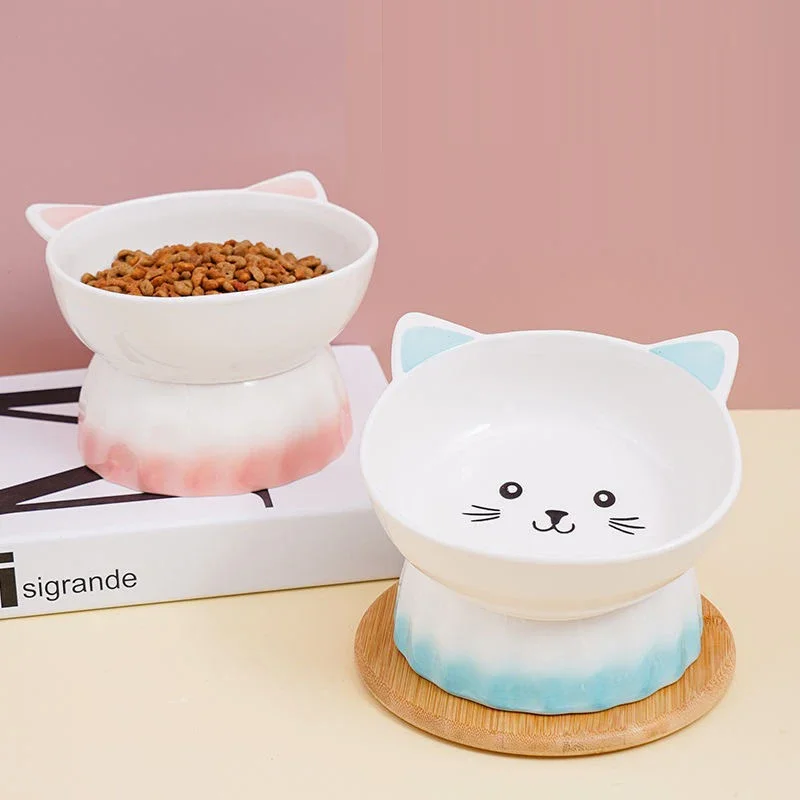 Cartoon Cute Ceramic Dog Cat Food Bowl, High Foot, Overturn Proof, Large Caliber, Neck Protection, Creative Pet Bowl, 1Pc
Cartoon Cute Ceramic Dog Cat Food Bowl, High Foot, Overturn Proof, Large Caliber, Neck Protection, Creative Pet Bowl, 1Pc