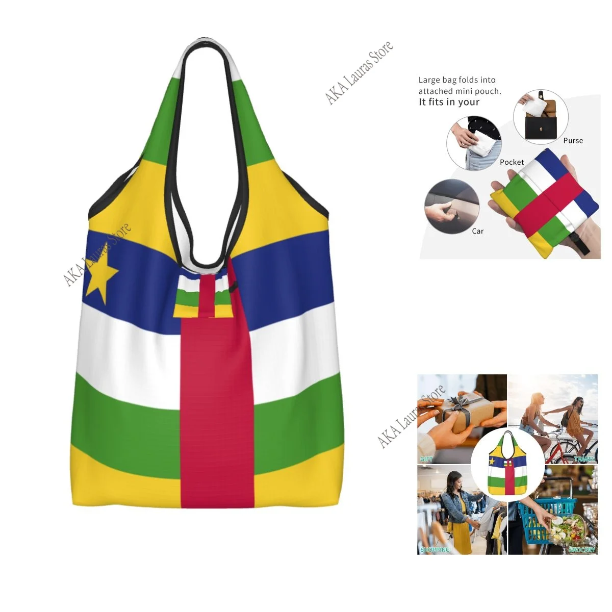 Shoulder Bag C.A.R Flag Ladies Handbag Tote Bag Reusable Large Bag
Shoulder Bag C.A.R Flag Ladies Handbag Tote Bag Reusable Large Bag