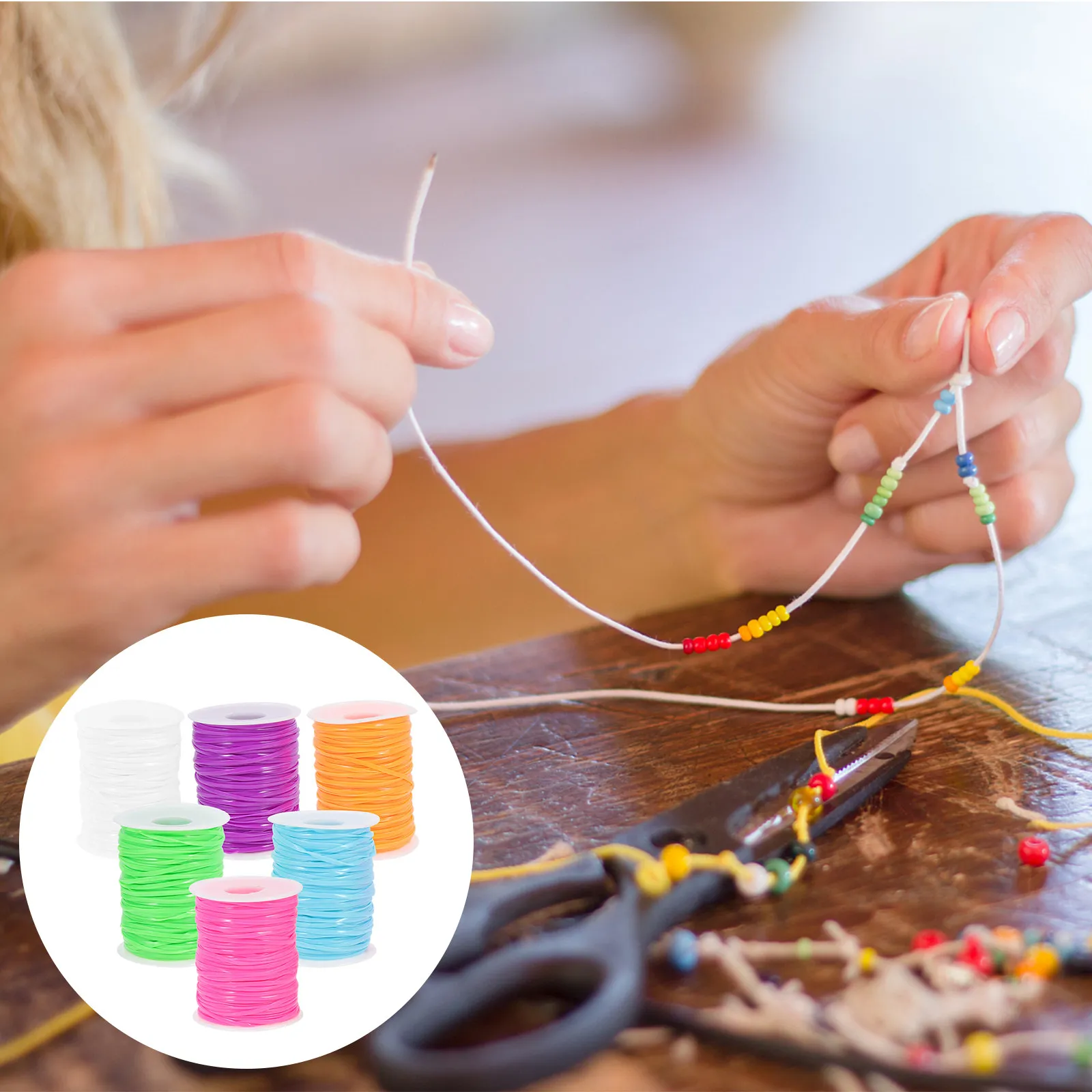 6 Rolls PVC Lanyard String Kit 50 Yards Each Weaving Craft Rope for DIY Bracelets Keychains Necklaces Colorful Braided Cord
6 Rolls PVC Lanyard String Kit 50 Yards Each Weaving Craft Rope for DIY Bracelets Keychains Necklaces Colorful Braided Cord