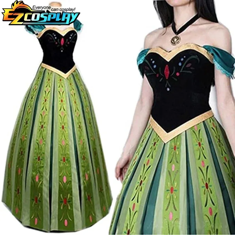 Women's Princess Anna Dress Costume Halloween Christmas Cosplay Fancy dress Coronation
Women's Princess Anna Dress Costume Halloween Christmas Cosplay Fancy dress Coronation