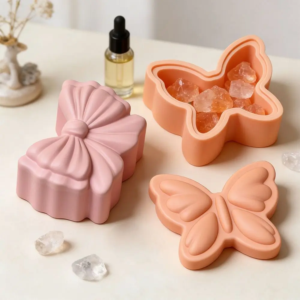 Creative Bowknot Aromatherapy Candle Mold Butterfly Reusable Storage Tray Plaster Mold 3D Handmade Resin Mold Home Decor
Creative Bowknot Aromatherapy Candle Mold Butterfly Reusable Storage Tray Plaster Mold 3D Handmade Resin Mold Home Decor