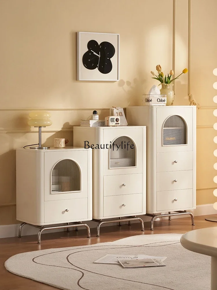 French retro cream style bedroom, bedside multi-layer storage, chest of drawers, living room by the wall, locker
French retro cream style bedroom, bedside multi-layer storage, chest of drawers, living room by the wall, locker