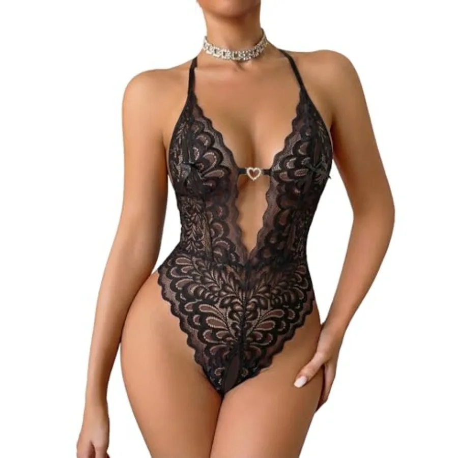 Avidlove Lace Lingerie for Women Sexy Deep V Teddy Racerback Backless Bodysuit Cut Out Mini Babydoll XS-XXL
Avidlove Lace Lingerie for Women Sexy Deep V Teddy Racerback Backless Bodysuit Cut Out Mini Babydoll XS-XXL