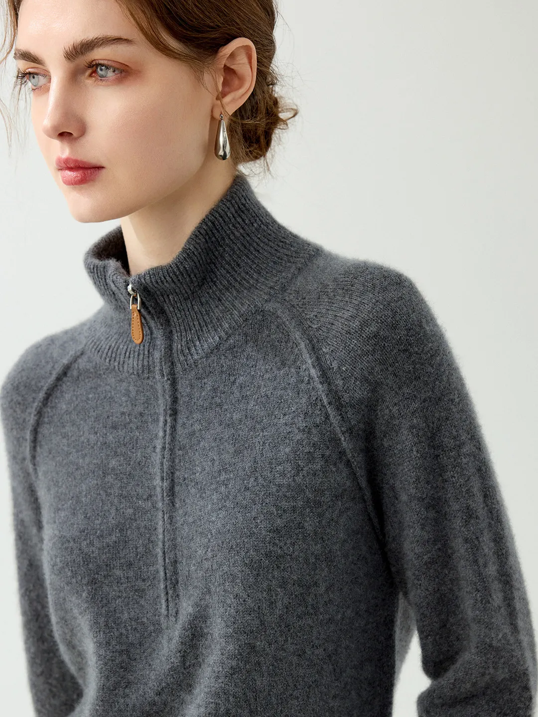 Свитер из 100% чистого горного кашемира Old Qian Feng с полумолнией и воротником-стойкой, базовый слой, полувысокий воротник
Свитер из 100% чистого горного кашемира Old Qian Feng с полумолнией и воротником-стойкой, базовый слой, полувысокий воротник