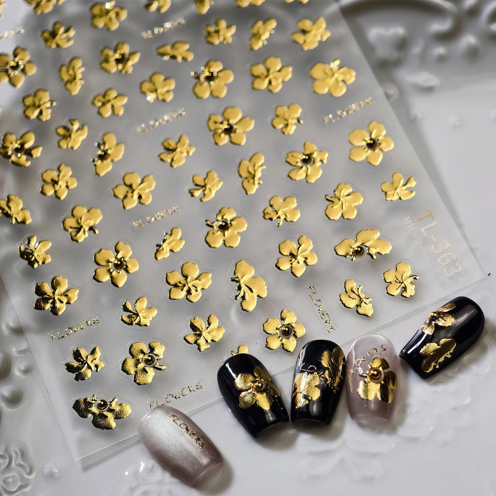 Gold Stamped 3D Metal Bead Petal Flowers Self Adhesive Nail Art Decoration Stickers Delicate Pearl Rhinestone Manicure Decals
Gold Stamped 3D Metal Bead Petal Flowers Self Adhesive Nail Art Decoration Stickers Delicate Pearl Rhinestone Manicure Decals