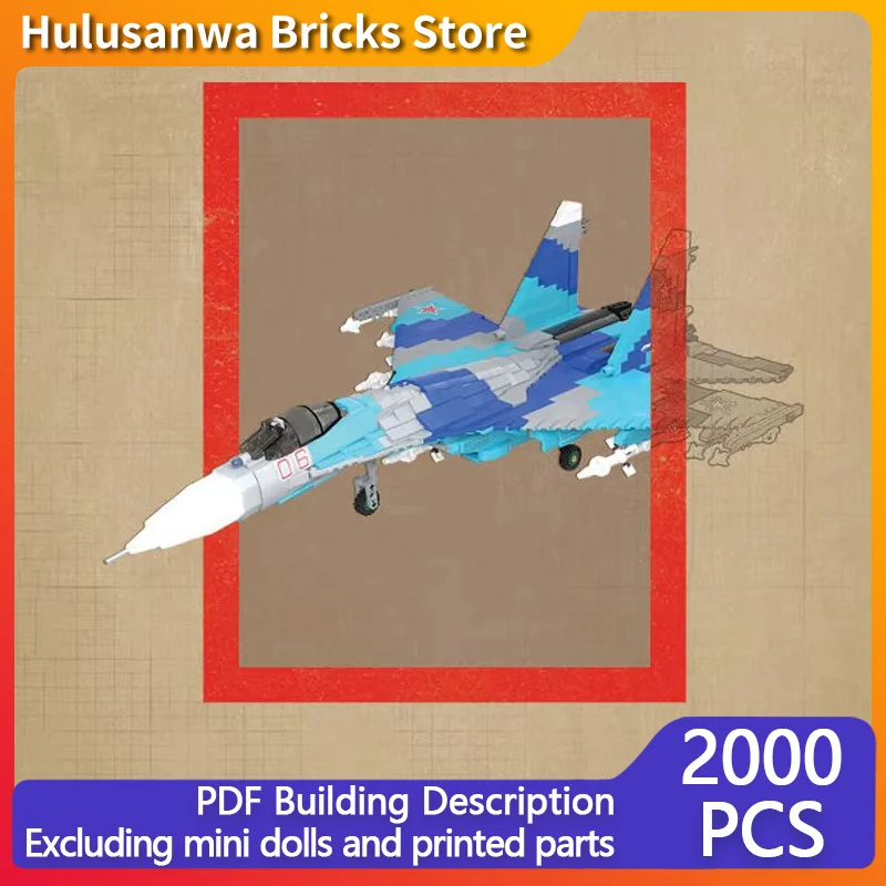 Su-27S Military Fighter Jets Model MOC Building Bricks War Equipment Modular Technology Gifts Holiday Assemble Children Toy Suit
Su-27S Military Fighter Jets Model MOC Building Bricks War Equipment Modular Technology Gifts Holiday Assemble Children Toy Suit