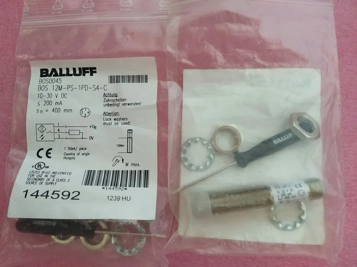 НОВЫЙ фотоэлектрический диффузный датчик BOS 12M-PS-1PD-S4-C
НОВЫЙ фотоэлектрический диффузный датчик BOS 12M-PS-1PD-S4-C