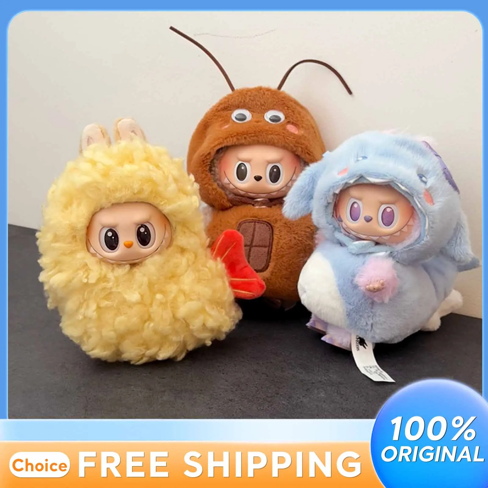 Labubu Wacky Mart Doll Fried Shrimp Costume Toy Dress-Up Set for 15cm/17cm V1 V2 V3 Generation Cockroach Doll Clothes
Labubu Wacky Mart Doll Fried Shrimp Costume Toy Dress-Up Set for 15cm/17cm V1 V2 V3 Generation Cockroach Doll Clothes