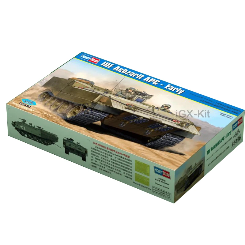 Hobbyboss 83856 масштаб 1/35, IDF Ахазарит, APC, ранний бронированный персонал, переноска, автомобиль, хобби, ремесло, игрушка, пластиковая модель, строительный комплект
Hobbyboss 83856 масштаб 1/35, IDF Ахазарит, APC, ранний бронированный персонал, переноска, автомобиль, хобби, ремесло, игрушка, пластиковая модель, строительный комплект