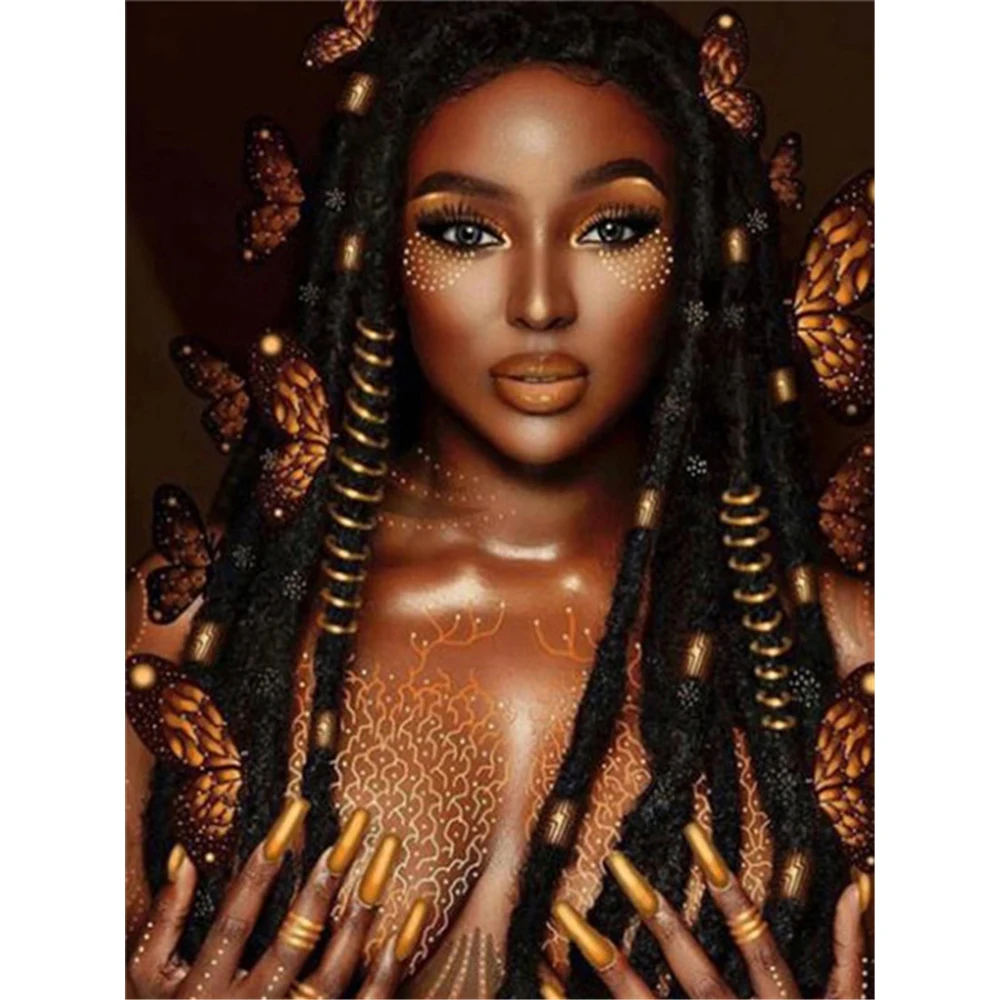 African Woman DIY Cross Stitch 11CT Embroidery Kits Craft Needlework Set Printed Canvas Cotton Thread Home Decoration Room
African Woman DIY Cross Stitch 11CT Embroidery Kits Craft Needlework Set Printed Canvas Cotton Thread Home Decoration Room
