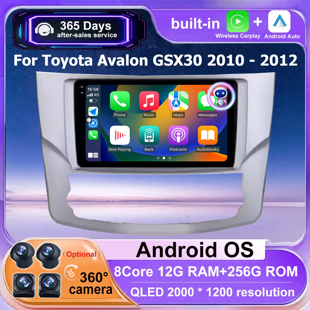 Автомагнитола Android 16 с CarPlay для Toyota Avalon GSX30 2010-2012, мультимедийный видеоплеер, GPS-навигация, стереосистема, 4G, Bluetooth
Автомагнитола Android 16 с CarPlay для Toyota Avalon GSX30 2010-2012, мультимедийный видеоплеер, GPS-навигация, стереосистема, 4G, Bluetooth