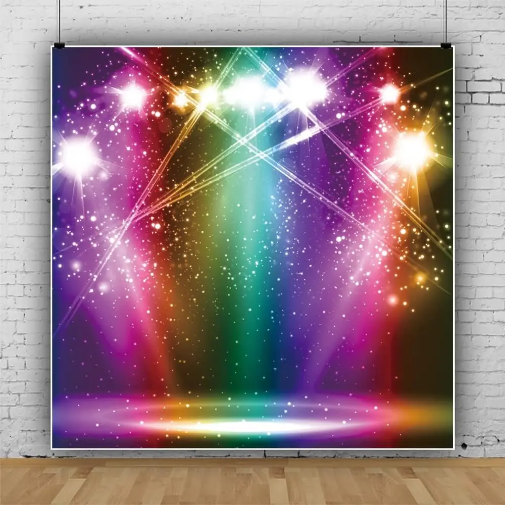 Rainbow Color Stage Photography Backdrop Glitter Sparkle Purple Pink Spot Light Background Birthday Disco Rock Music Photo Booth
Rainbow Color Stage Photography Backdrop Glitter Sparkle Purple Pink Spot Light Background Birthday Disco Rock Music Photo Booth
