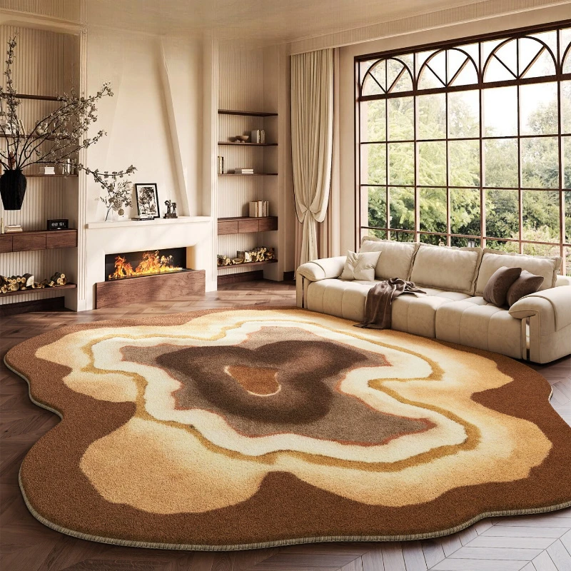 Retro Style Living Room Decoration Carpet Irregular Shape Rugs for Bedroom Thick Plush Lounge Rug Fluffy Soft Bedside Floor Mat
Retro Style Living Room Decoration Carpet Irregular Shape Rugs for Bedroom Thick Plush Lounge Rug Fluffy Soft Bedside Floor Mat