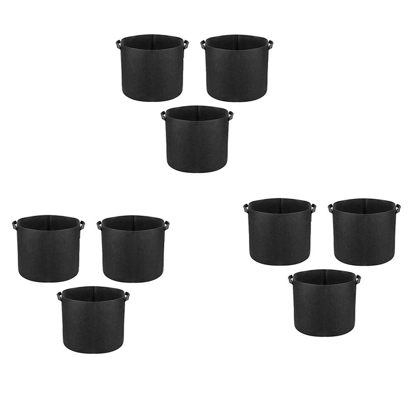 9 Pack 5 Gallon Grow Bags,Plants Pots With Handles,Indoor & Outdoor Grow Containers For Plants,Vegetables And Fruits
9 Pack 5 Gallon Grow Bags,Plants Pots With Handles,Indoor & Outdoor Grow Containers For Plants,Vegetables And Fruits