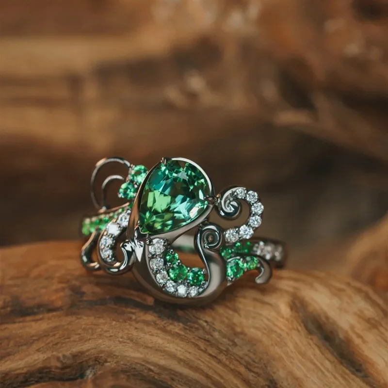 Creative ocean creature octopus index finger ring, affordable artificial gemstone hollow ring, imported octopus tentacle jewelry
Creative ocean creature octopus index finger ring, affordable artificial gemstone hollow ring, imported octopus tentacle jewelry