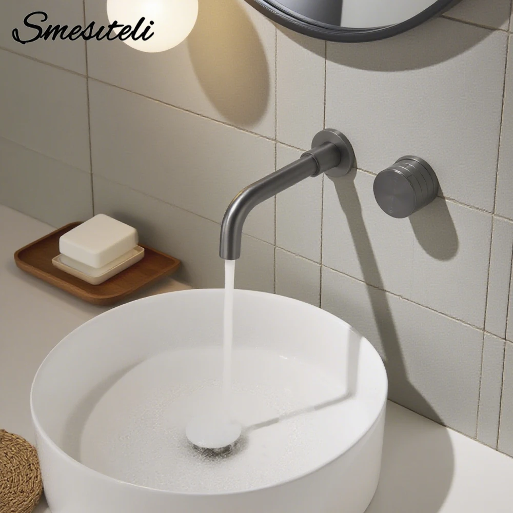 Wall Basin Faucet Bathroom Sink Faucet Concealed Bath Tap Matte Black Built-in Mixer Tap Brushed Nickel Brushed Gold Polished Ch
Wall Basin Faucet Bathroom Sink Faucet Concealed Bath Tap Matte Black Built-in Mixer Tap Brushed Nickel Brushed Gold Polished Ch