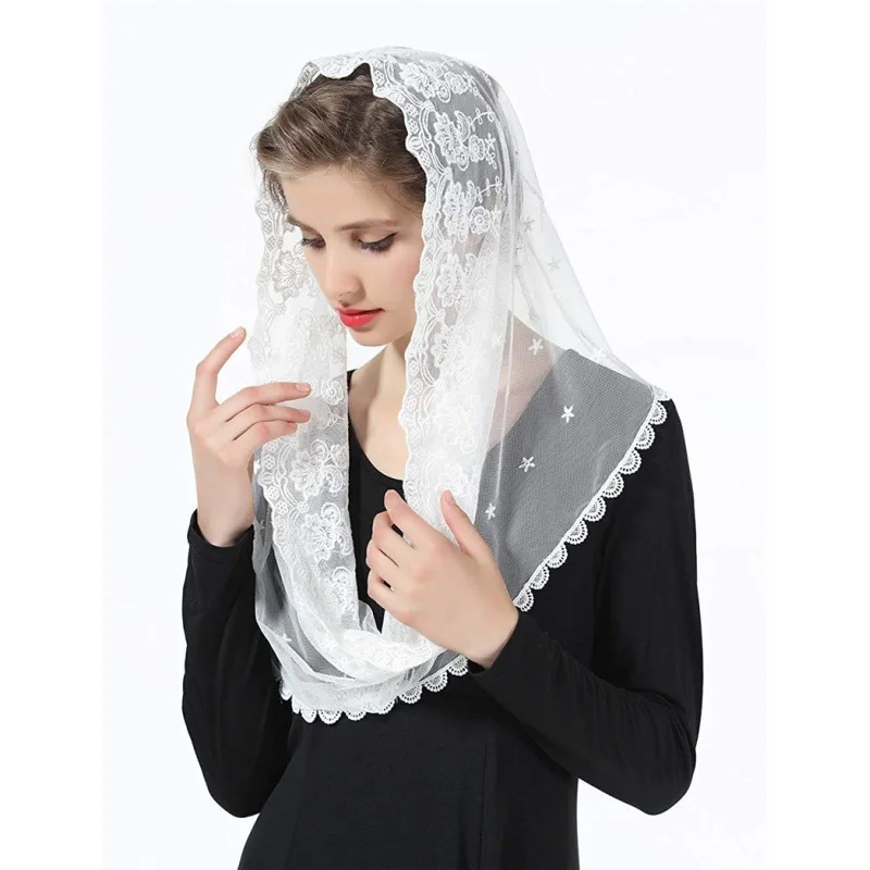 Bride Wedding Lace Shawl Embroidered Veil for Women
Bride Wedding Lace Shawl Embroidered Veil for Women