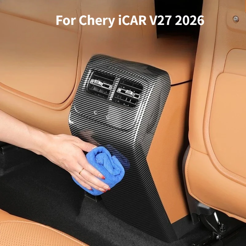 For Chery iCAR V27 2026 Rear Air Outlet Kick-Proof Panel Central Control Interior Scratch-Proof Protective Cover Car Accessories
For Chery iCAR V27 2026 Rear Air Outlet Kick-Proof Panel Central Control Interior Scratch-Proof Protective Cover Car Accessories
