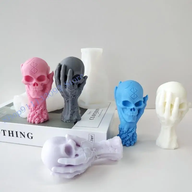 H9ED Skull Shaped DIY Making Molds Silicone Material for Halloween Party Decorations
H9ED Skull Shaped DIY Making Molds Silicone Material for Halloween Party Decorations