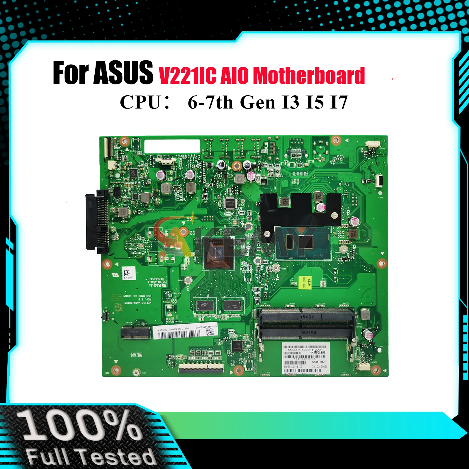 V221IC Motherboard For ASUS Vivo AiO V221ID V221IC V221I Mainboard With I3 I5 I7 CPU 100% tests OK fast shipping High quality
V221IC Motherboard For ASUS Vivo AiO V221ID V221IC V221I Mainboard With I3 I5 I7 CPU 100% tests OK fast shipping High quality