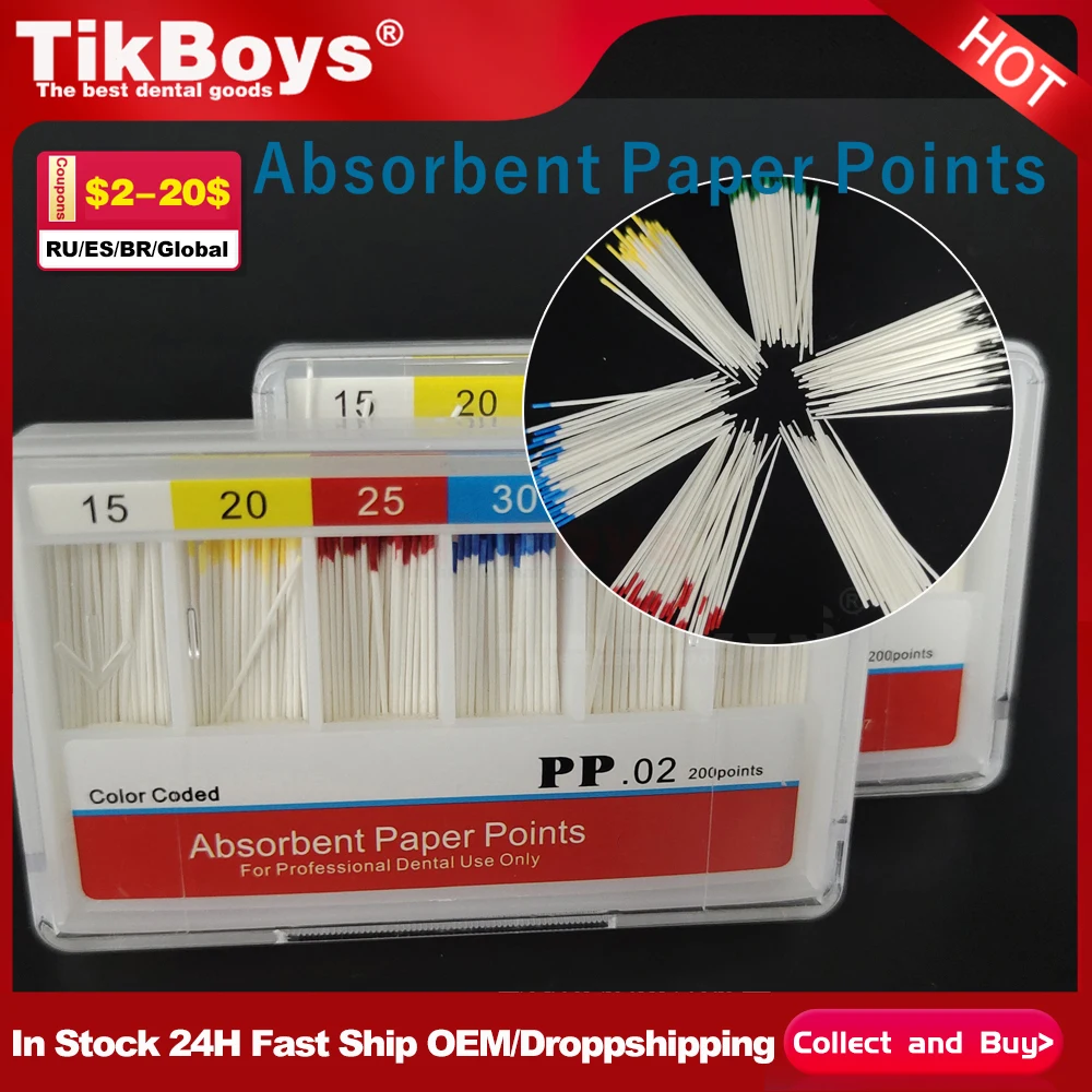 Dental PP02 15# 20# Absorbent Paper Points Root Cancel Endodontics Cotton Fiber Tips Dental Matirial PP04 PP06 Carillas Dentales
Dental PP02 15# 20# Absorbent Paper Points Root Cancel Endodontics Cotton Fiber Tips Dental Matirial PP04 PP06 Carillas Dentales