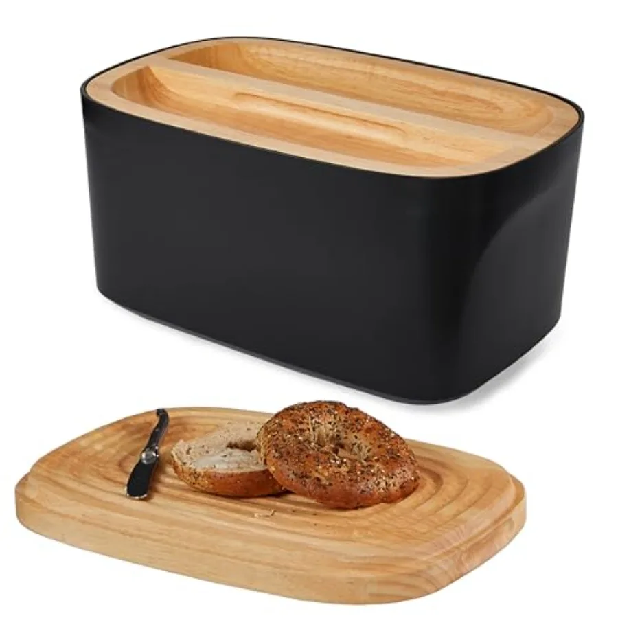 Union Large Bread Box Fits Full Sourdough Loaves and More Breadbox with Cutting Board Homemade Bread Bin Storage Container 14.2
Union Large Bread Box Fits Full Sourdough Loaves and More Breadbox with Cutting Board Homemade Bread Bin Storage Container 14.2