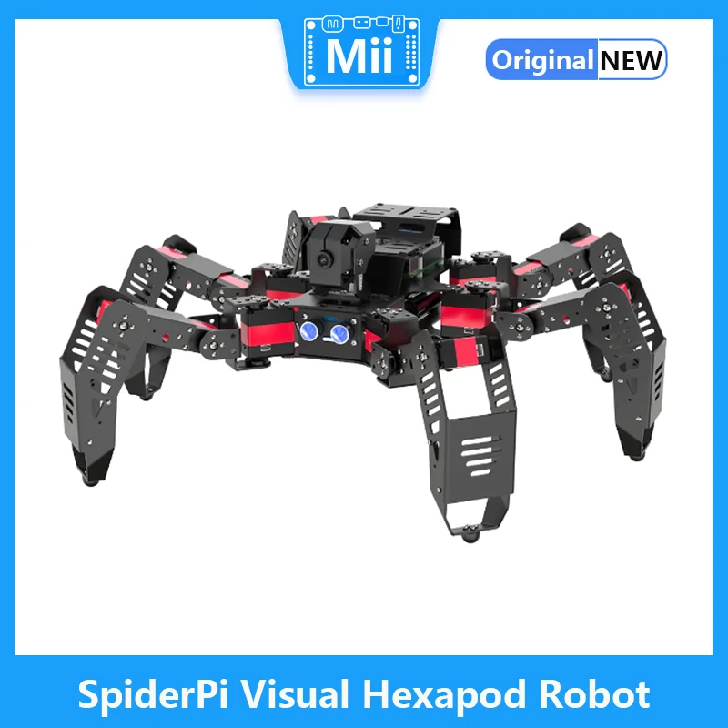 Hiwonder SpiderPi: AI Intelligent Visual Hexapod Robot Powered by Raspberry Pi 4B 4GB
Hiwonder SpiderPi: AI Intelligent Visual Hexapod Robot Powered by Raspberry Pi 4B 4GB