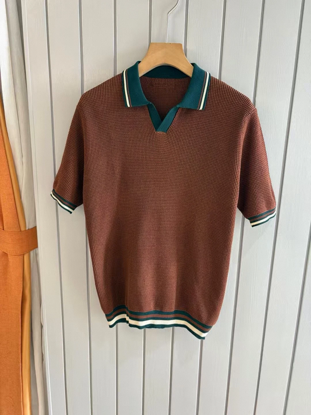 Italian style old money style light luxury 25 summer goat velvet mulberry silk sea collar short sleeved casual polo shirt
Italian style old money style light luxury 25 summer goat velvet mulberry silk sea collar short sleeved casual polo shirt