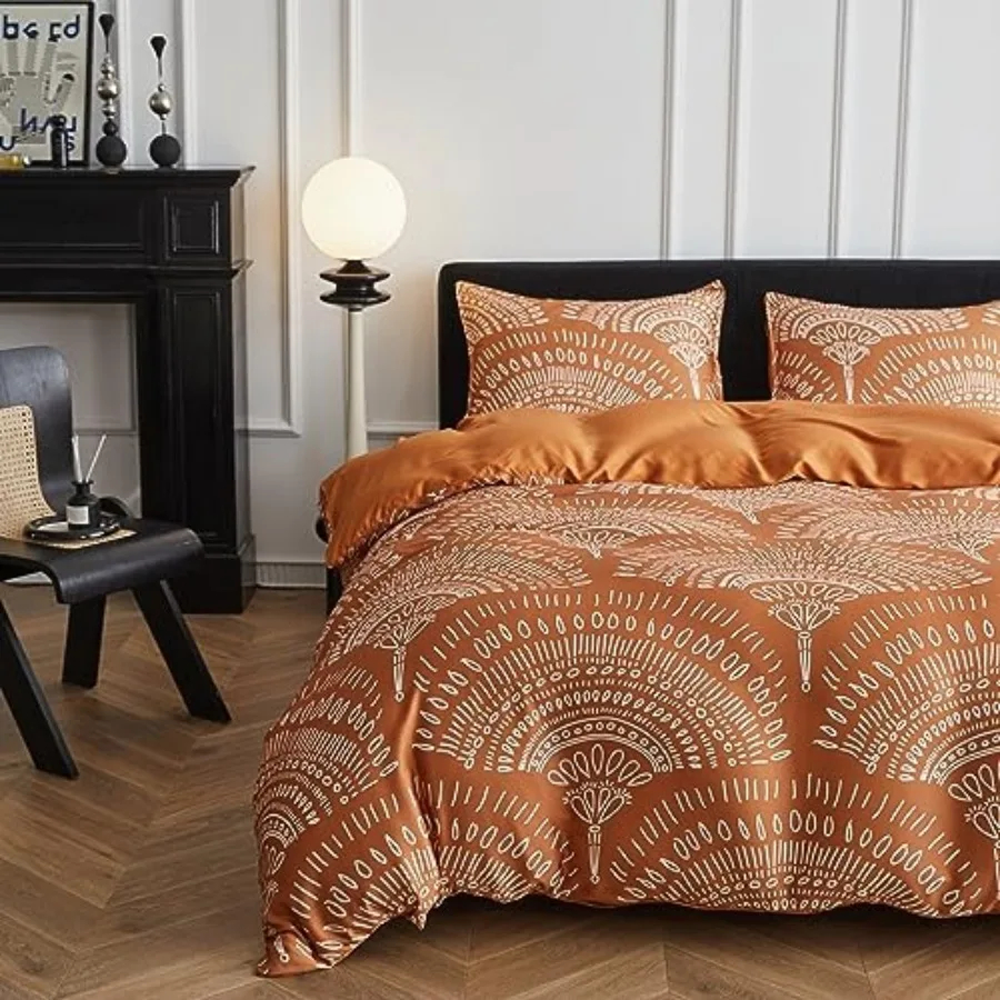 Boho Cooling Duvet Cover Set Size 3Pcs 100% Viscose from Bamboo Aztec Luxury Retro Geometric Pattern Comforter Cover Set Soft B
Boho Cooling Duvet Cover Set Size 3Pcs 100% Viscose from Bamboo Aztec Luxury Retro Geometric Pattern Comforter Cover Set Soft B
