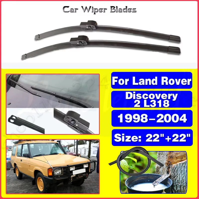 For LAND ROVER DISCOVERY 2 L318 1998 - 2004 Car Wiper Front Wiper Blades Windshield Windscreen Window Rain Brushes 22"+22"
For LAND ROVER DISCOVERY 2 L318 1998 - 2004 Car Wiper Front Wiper Blades Windshield Windscreen Window Rain Brushes 22"+22"