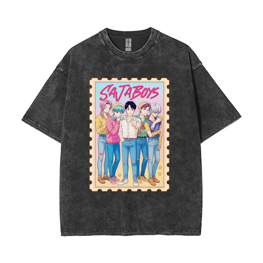Washed Vintage Kpop Demon Hunters Saja Boys T-shirt Men Women Cartoon Fashion Trend T Shirt Men's Oversized T-shirts Fans Gift
Washed Vintage Kpop Demon Hunters Saja Boys T-shirt Men Women Cartoon Fashion Trend T Shirt Men's Oversized T-shirts Fans Gift