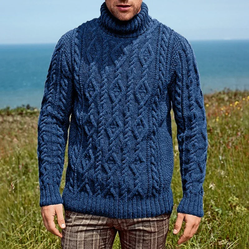 Fashionable High Neck Knitted Sweater for Men Large Size Casual Wear Comfortable Fit Long Sleeve Winter Top Stylish Urban Style
Fashionable High Neck Knitted Sweater for Men Large Size Casual Wear Comfortable Fit Long Sleeve Winter Top Stylish Urban Style