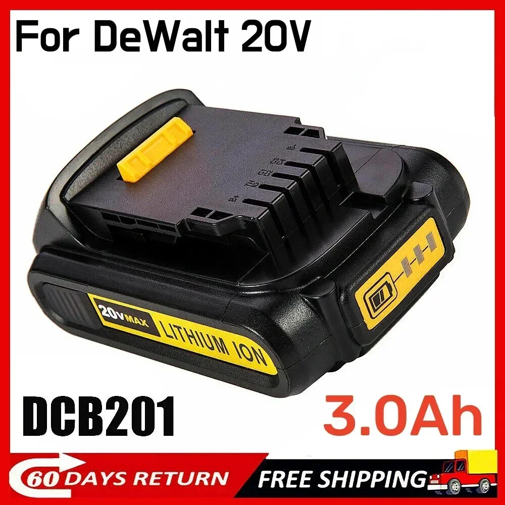20V 3.0Ah DCB201 Lithium Replacement Battery for DeWalt 20V MAX AY, DCB184/DCB200/DCB182/DCB180/DCB181/DCB206 L50
20V 3.0Ah DCB201 Lithium Replacement Battery for DeWalt 20V MAX AY, DCB184/DCB200/DCB182/DCB180/DCB181/DCB206 L50