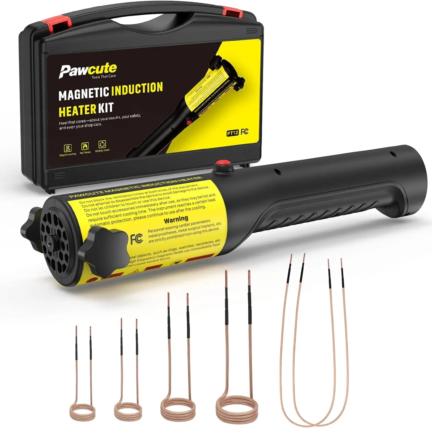 Induction Heater 1200W Magnetic Heat Tool Kit for Automotive Bolt Removal with 6 Coils and LED Light for Rusted Suspension
Induction Heater 1200W Magnetic Heat Tool Kit for Automotive Bolt Removal with 6 Coils and LED Light for Rusted Suspension