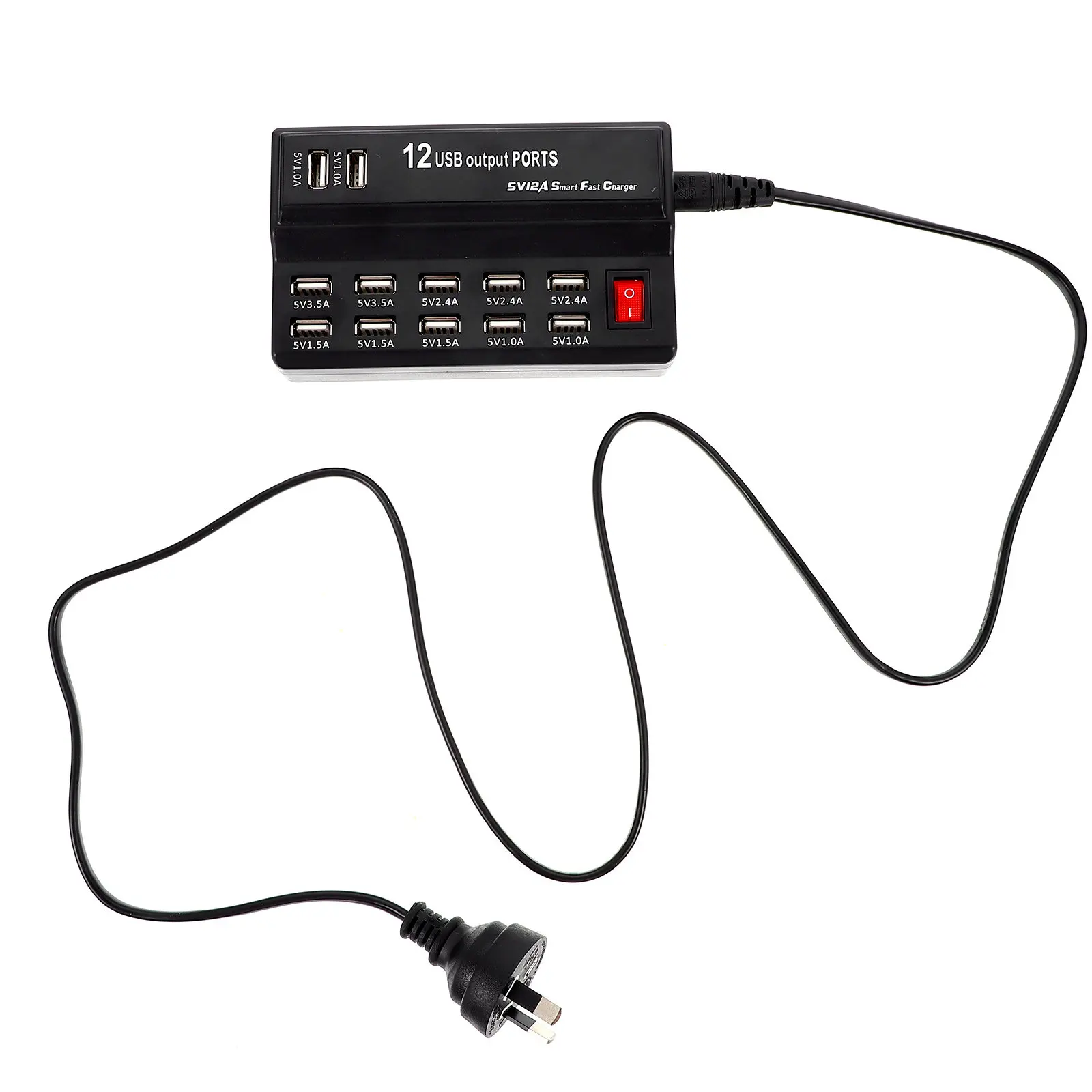 12 Ports Charging Station Power Adapter USB Charger Multi Ports Power Charger Compatible for Smartphones Tablets Digital Devices
12 Ports Charging Station Power Adapter USB Charger Multi Ports Power Charger Compatible for Smartphones Tablets Digital Devices