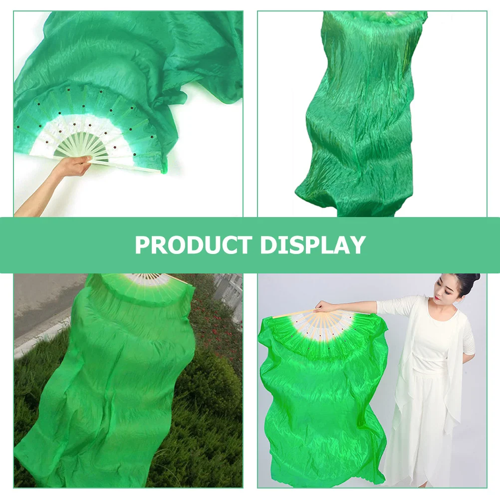 Lengthened Belly Dance Fan Bamboo Silk Gradient Color Folding Fan for Dance Competition Stage Performance Silk Fans 
Lengthened Belly Dance Fan Bamboo Silk Gradient Color Folding Fan for Dance Competition Stage Performance Silk Fans