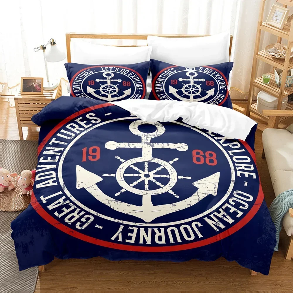 Marine Anchor Pattern 3D Duvet Cover Bedding Set Comforter Linen Pillowcases Home Decor Single Double Twin King Queen
Marine Anchor Pattern 3D Duvet Cover Bedding Set Comforter Linen Pillowcases Home Decor Single Double Twin King Queen