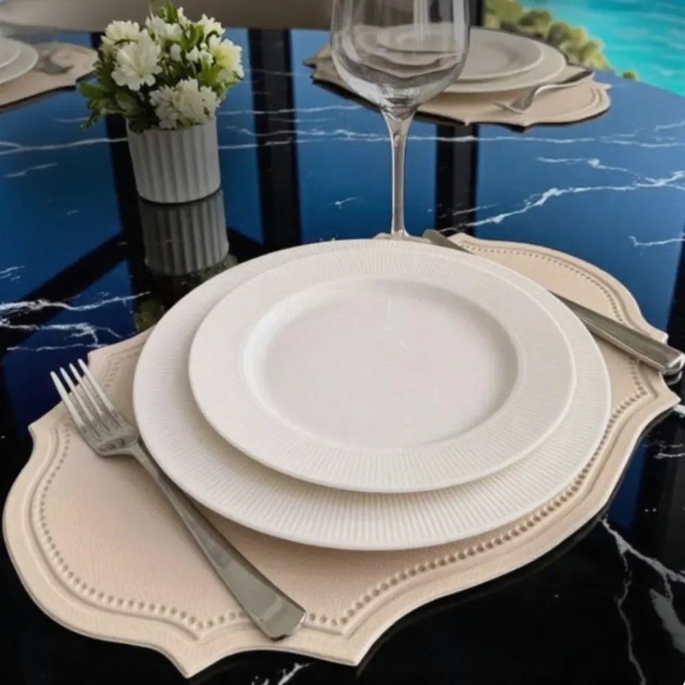 1/4/10/20pcs Oval Shaped Gift Cream Placemats Faux Leather Table Mats Pad Kitchen Accessories Outdoor Indoor Party Table Decor
1/4/10/20pcs Oval Shaped Gift Cream Placemats Faux Leather Table Mats Pad Kitchen Accessories Outdoor Indoor Party Table Decor