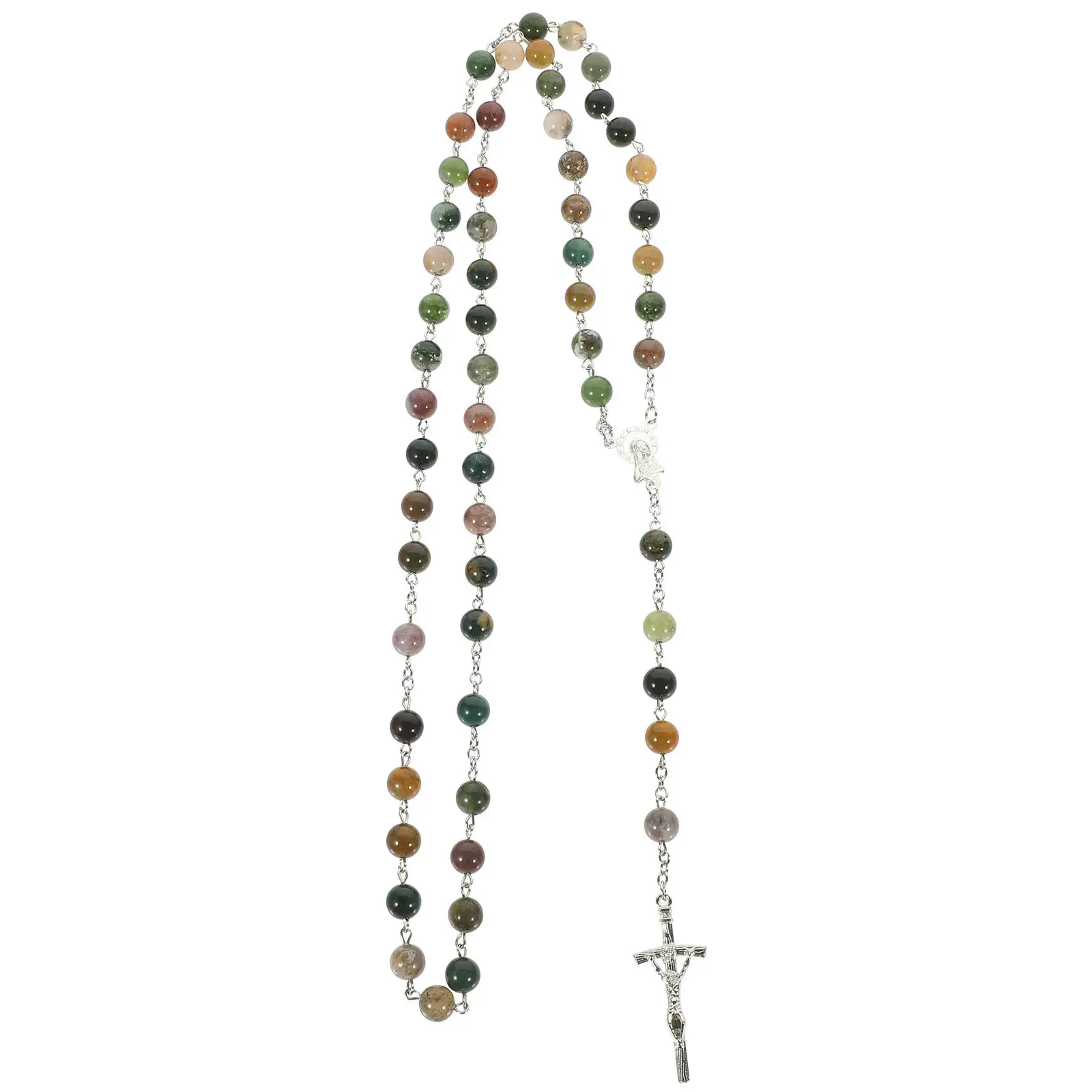 Agate Delicate Adjustable Rosary Beads Catholic Crucifix Necklace Trendy Faith Cross Pendant for Women Men Party
Agate Delicate Adjustable Rosary Beads Catholic Crucifix Necklace Trendy Faith Cross Pendant for Women Men Party