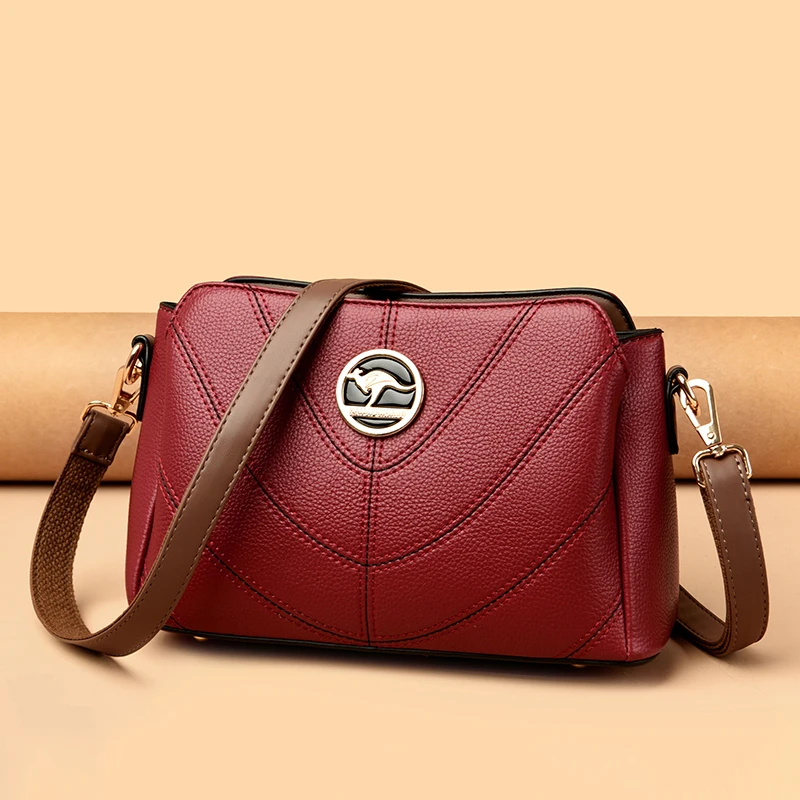 Сплошной цвет, роскошные дизайнерские кожаные женские сумки высокого качества, многофункциональные женские сумки через плечо Sac Femme
Сплошной цвет, роскошные дизайнерские кожаные женские сумки высокого качества, многофункциональные женские сумки через плечо Sac Femme