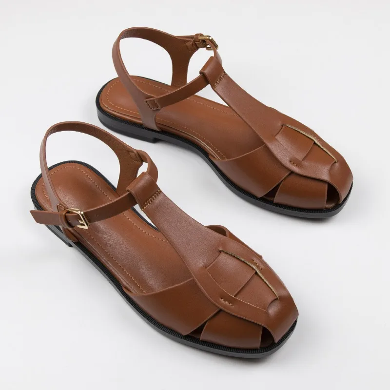 Luxury Metal Buckle Design Brand Flat Sandals Women Fashion Hollow Ankle Strap Gladiator Sandals Sexy Cozy Vacation Beach Shoes
Luxury Metal Buckle Design Brand Flat Sandals Women Fashion Hollow Ankle Strap Gladiator Sandals Sexy Cozy Vacation Beach Shoes